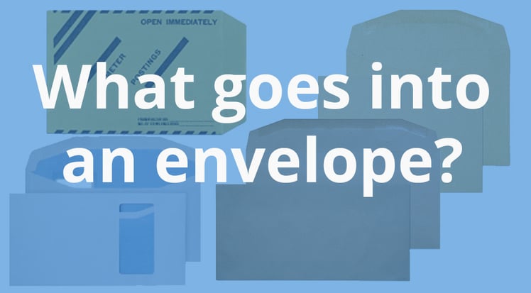 What goes into an envelope blog